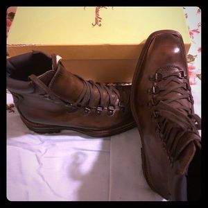 Italian leather ankle lace boots for men size 9